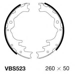 MOTAQUIP VBS523 Комплект тормозных колодок