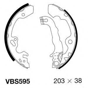 Комплект тормозных колодок MOTAQUIP VBS595