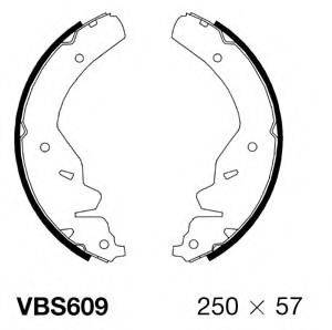 Комплект тормозных колодок MOTAQUIP VBS609