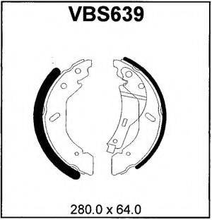Комплект тормозных колодок MOTAQUIP VBS639