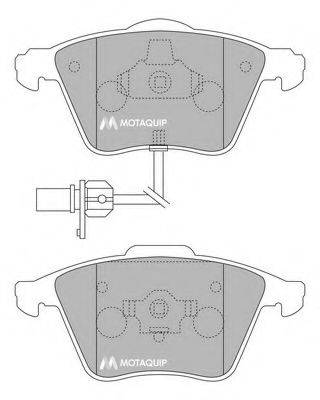 Комплект тормозных колодок, дисковый тормоз MOTAQUIP LVXL1165