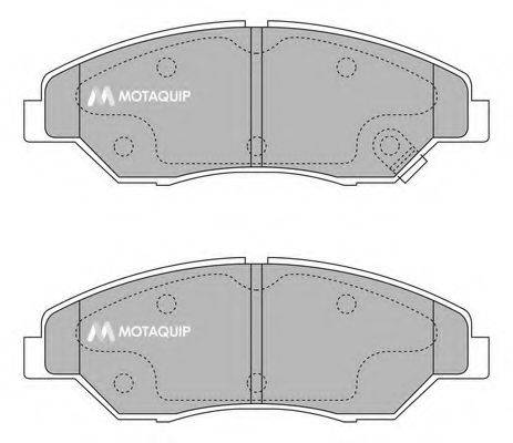 Комплект тормозных колодок, дисковый тормоз MOTAQUIP LVXL1204