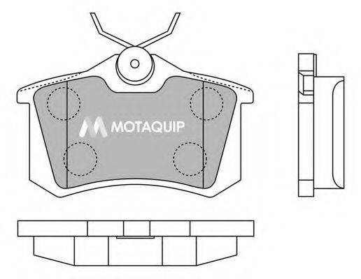 MOTAQUIP LVXL1273 Комплект тормозных колодок, дисковый тормоз