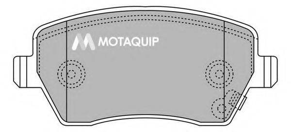 Комплект тормозных колодок, дисковый тормоз MOTAQUIP LVXL1281