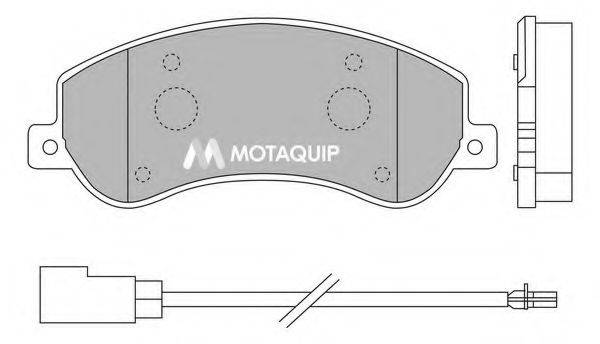 Комплект тормозных колодок, дисковый тормоз MOTAQUIP LVXL1318