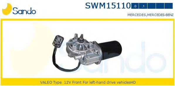 SANDO SWM151100 Двигатель стеклоочистителя
