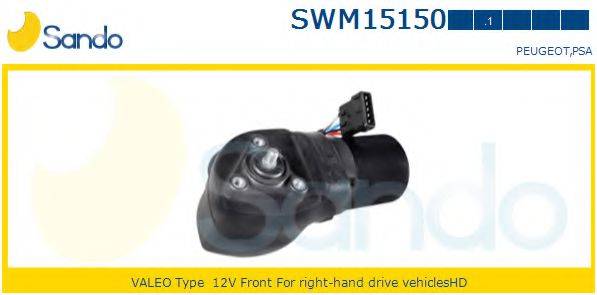SANDO SWM151501 Двигатель стеклоочистителя