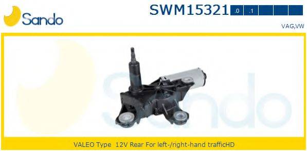 SANDO SWM153210 Двигатель стеклоочистителя