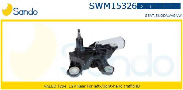 SANDO SWM153260 Двигатель стеклоочистителя