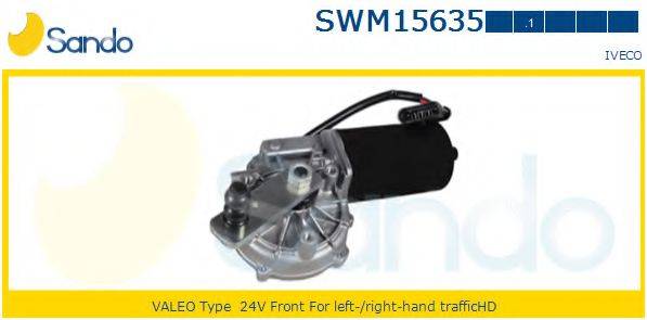 SANDO SWM156351 Двигатель стеклоочистителя