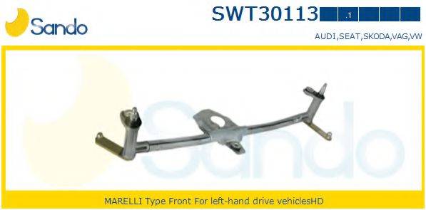 Система тяг и рычагов привода стеклоочистителя SANDO SWT30113.1