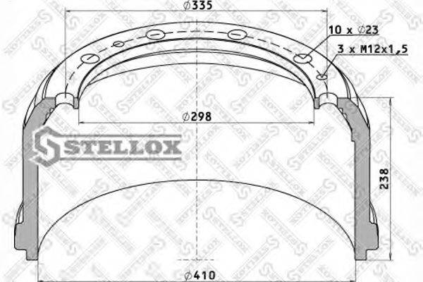 Тормозной барабан STELLOX 85-00173-SX