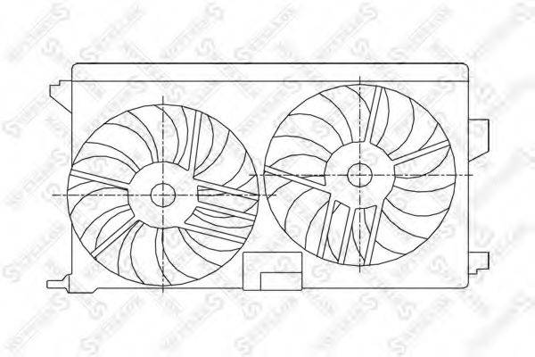 Вентилятор, охлаждение двигателя STELLOX 29-99053-SX
