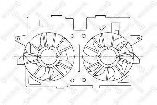 Вентилятор, охлаждение двигателя STELLOX 29-99162-SX