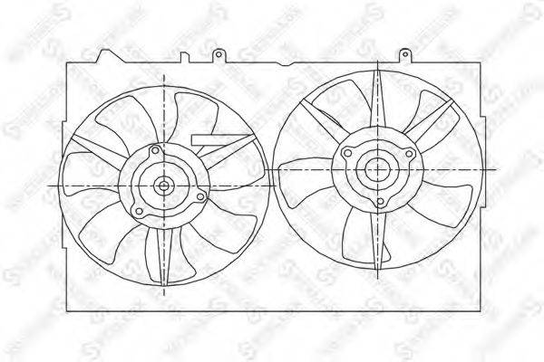 Вентилятор, охлаждение двигателя STELLOX 29-99382-SX