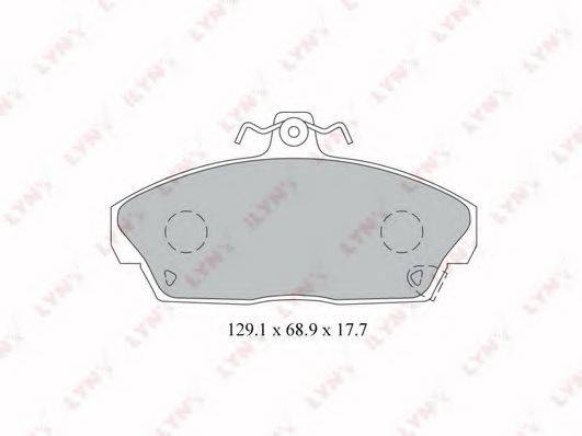Комплект тормозных колодок, дисковый тормоз LYNXAUTO BD-3426