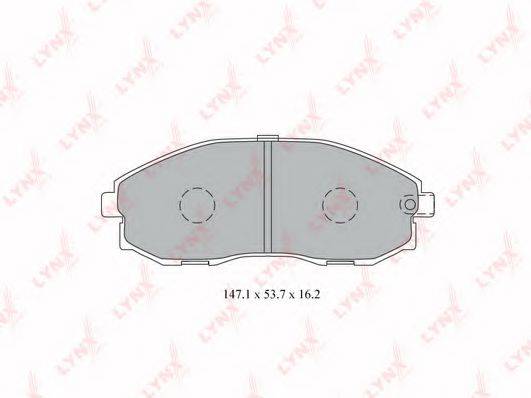 Комплект тормозных колодок, дисковый тормоз LYNXAUTO BD-3613