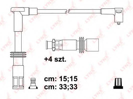 LYNXAUTO SPC1014 Комплект проводов зажигания