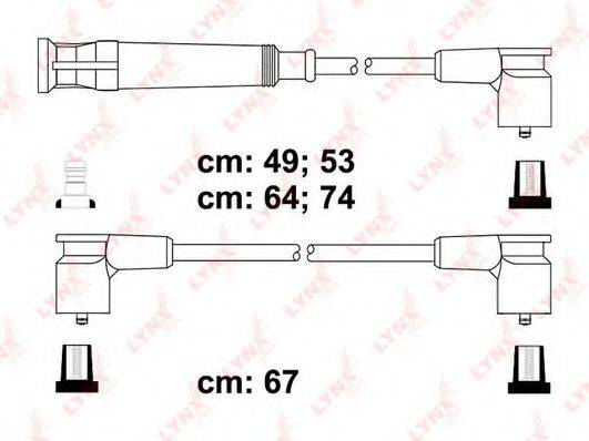 LYNXAUTO SPC1407 Комплект проводов зажигания
