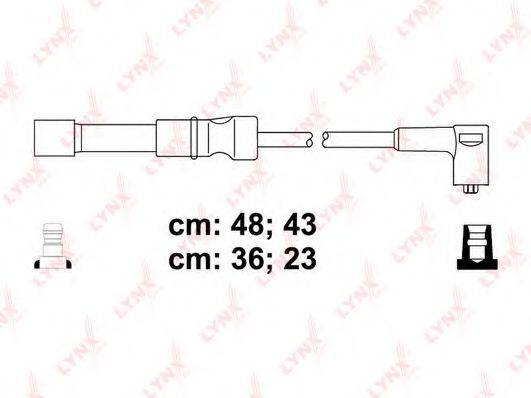 LYNXAUTO SPC1808 Комплект проводов зажигания