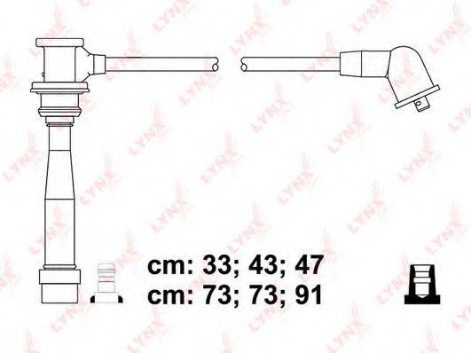 LYNXAUTO SPC4408 Комплект проводов зажигания
