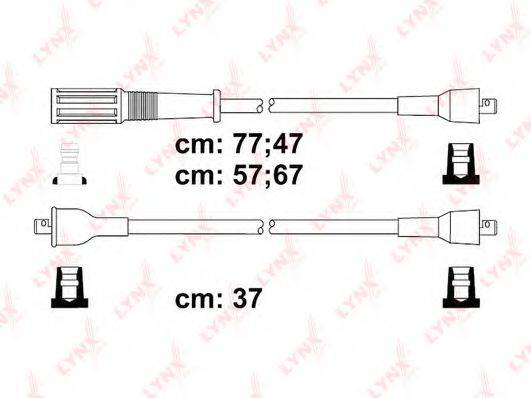 LYNXAUTO SPC4816 Комплект проводов зажигания