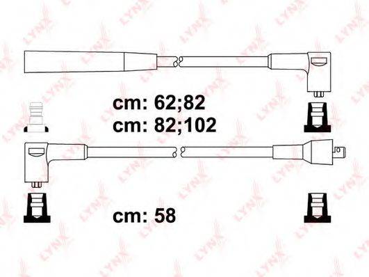 Комплект проводов зажигания LYNXAUTO SPC5716