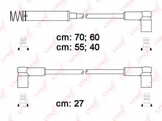 LYNXAUTO SPC5908 Комплект проводов зажигания
