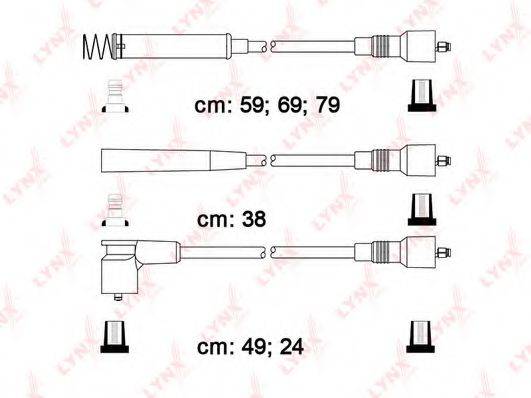 Комплект проводов зажигания LYNXAUTO SPC5914