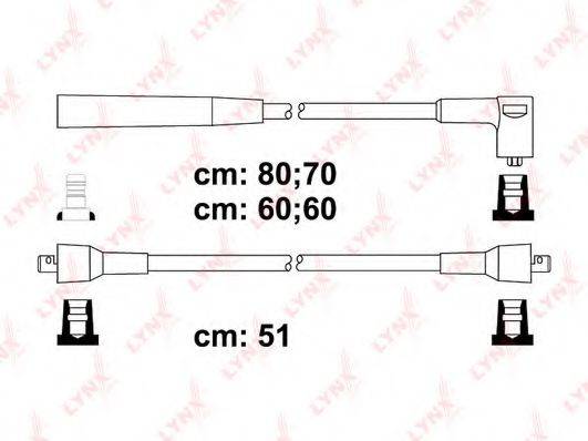 LYNXAUTO SPC6512 Комплект проводов зажигания