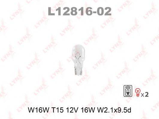 Лампа накаливания LYNXAUTO L12816-02