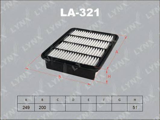 LYNXAUTO LA321 Воздушный фильтр