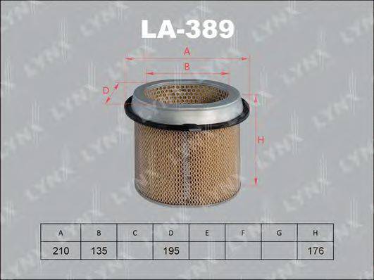 LYNXAUTO LA389 Воздушный фильтр