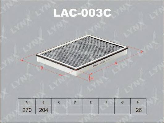 LYNXAUTO LAC003C Фильтр, воздух во внутренном пространстве