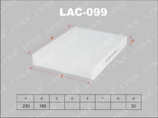 LYNXAUTO LAC099 Фильтр, воздух во внутренном пространстве