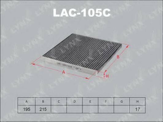LYNXAUTO LAC105C Фильтр, воздух во внутренном пространстве