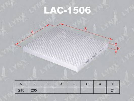 LYNXAUTO LAC1506 Фильтр, воздух во внутренном пространстве