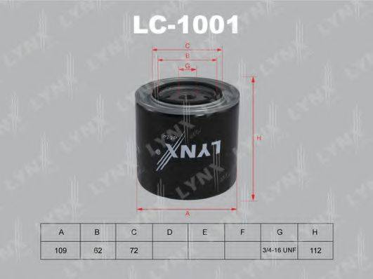 Масляный фильтр LYNXAUTO LC-1001