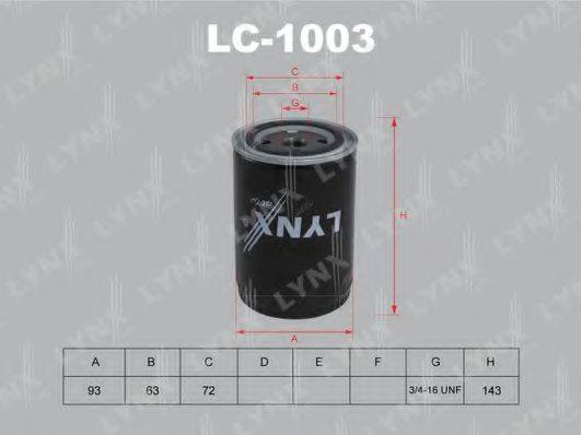 LYNXAUTO LC1003 Масляный фильтр