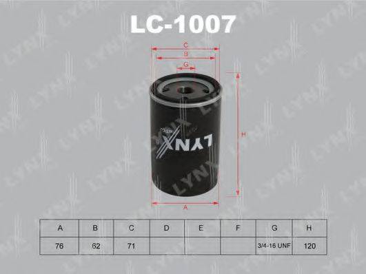 Масляный фильтр LYNXAUTO LC-1007