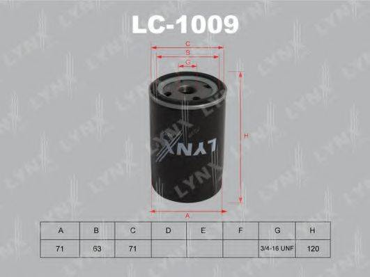 Масляный фильтр LYNXAUTO LC-1009