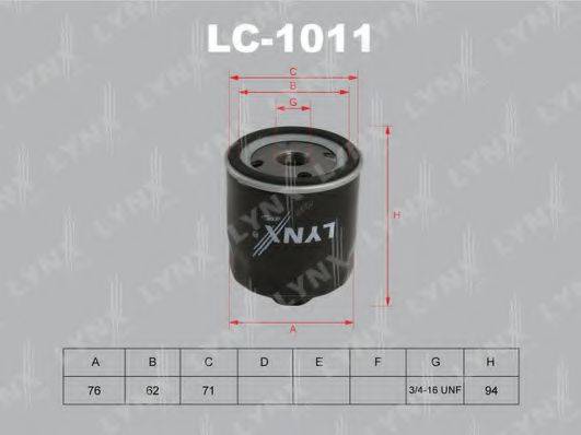 Масляный фильтр LYNXAUTO LC-1011