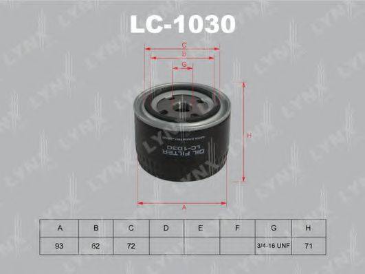 Масляный фильтр LYNXAUTO LC-1030