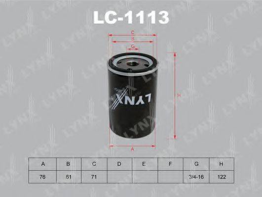 LYNXAUTO LC1113 Масляный фильтр