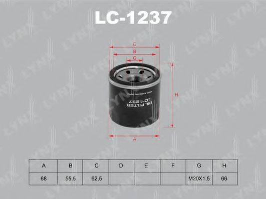 LYNXAUTO LC1237 Масляный фильтр