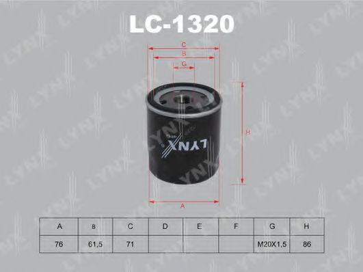 LYNXAUTO LC1320 Масляный фильтр