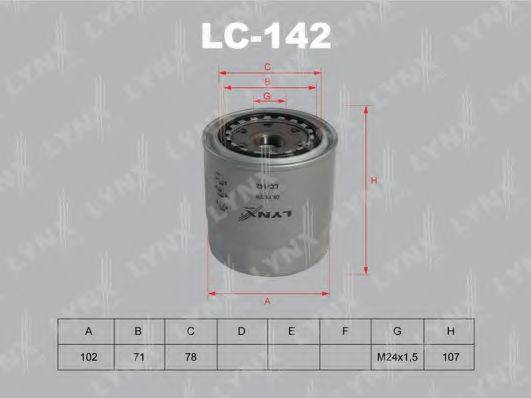 LYNXAUTO LC142 Масляный фильтр