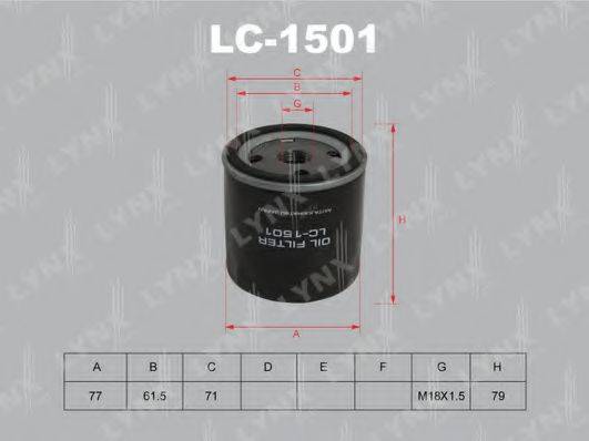 Масляный фильтр LYNXAUTO LC-1501