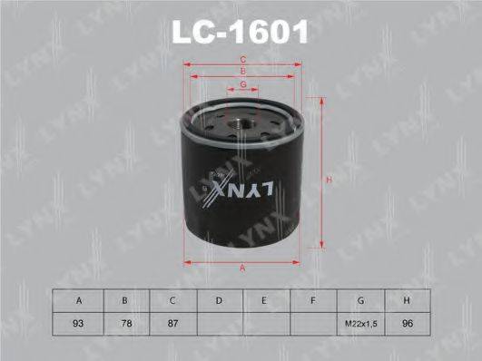 LYNXAUTO LC1601 Масляный фильтр