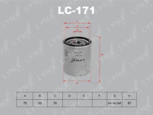 Масляный фильтр LYNXAUTO LC-171